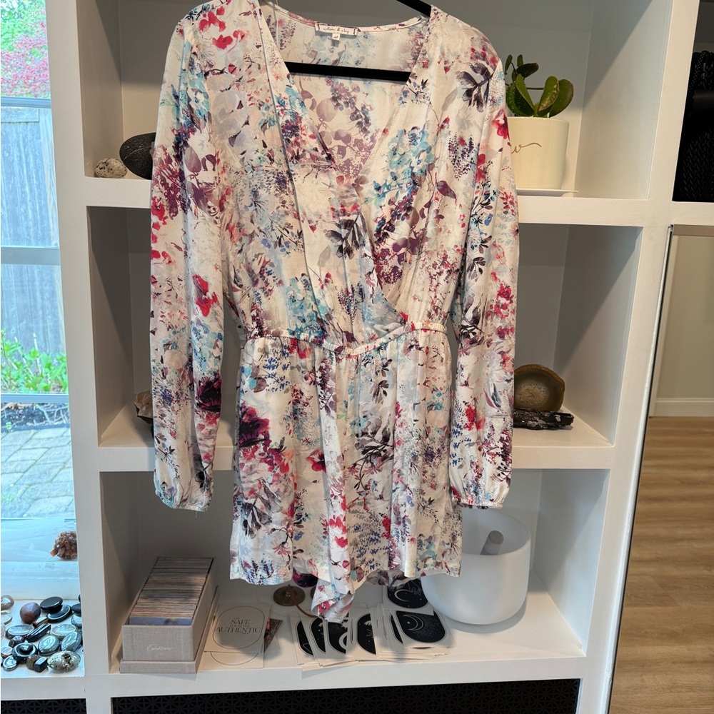 Floral Long Sleeve Romper